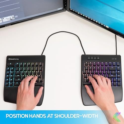 Kinesis Freestyle Edge RGB Split Gaming Keyboard thumbnail 4