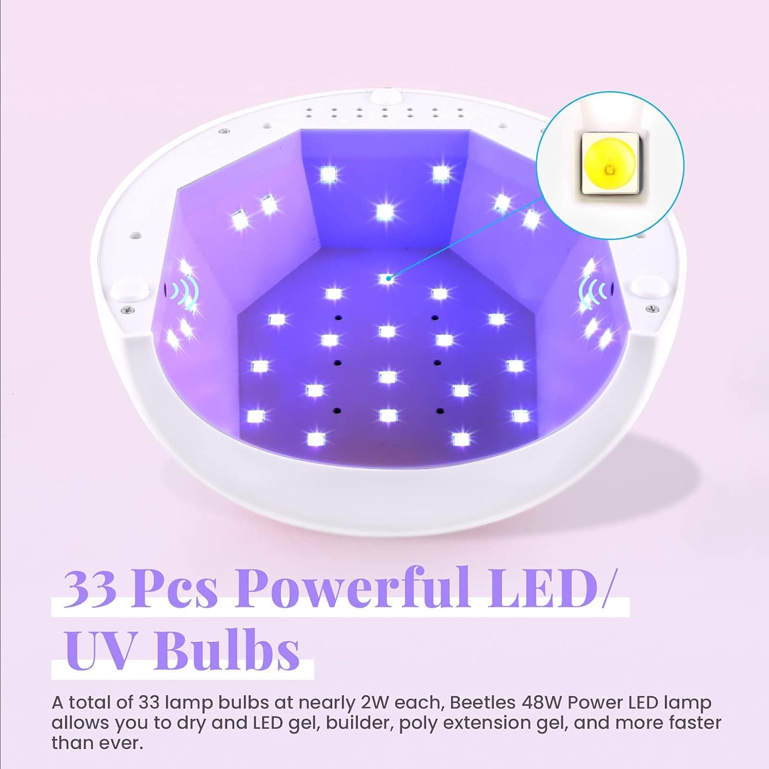 Beetles 48W UV LED Nail Lamp thumbnail 3