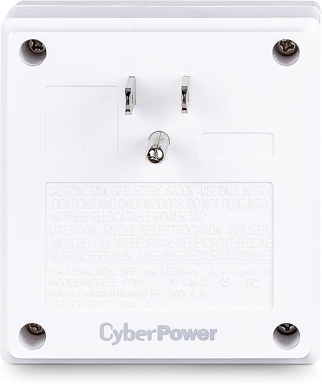 CyberPower CSP600WSU Wall-Mount Surge Protector thumbnail 2