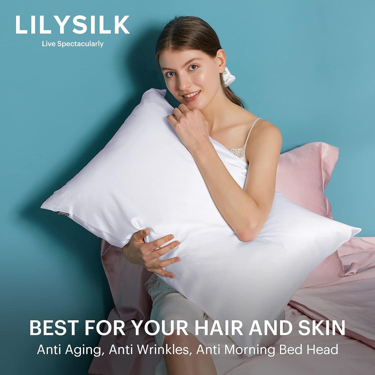 LILYSILK Silk Pillowcase for Hair and Skin Queen thumbnail 5