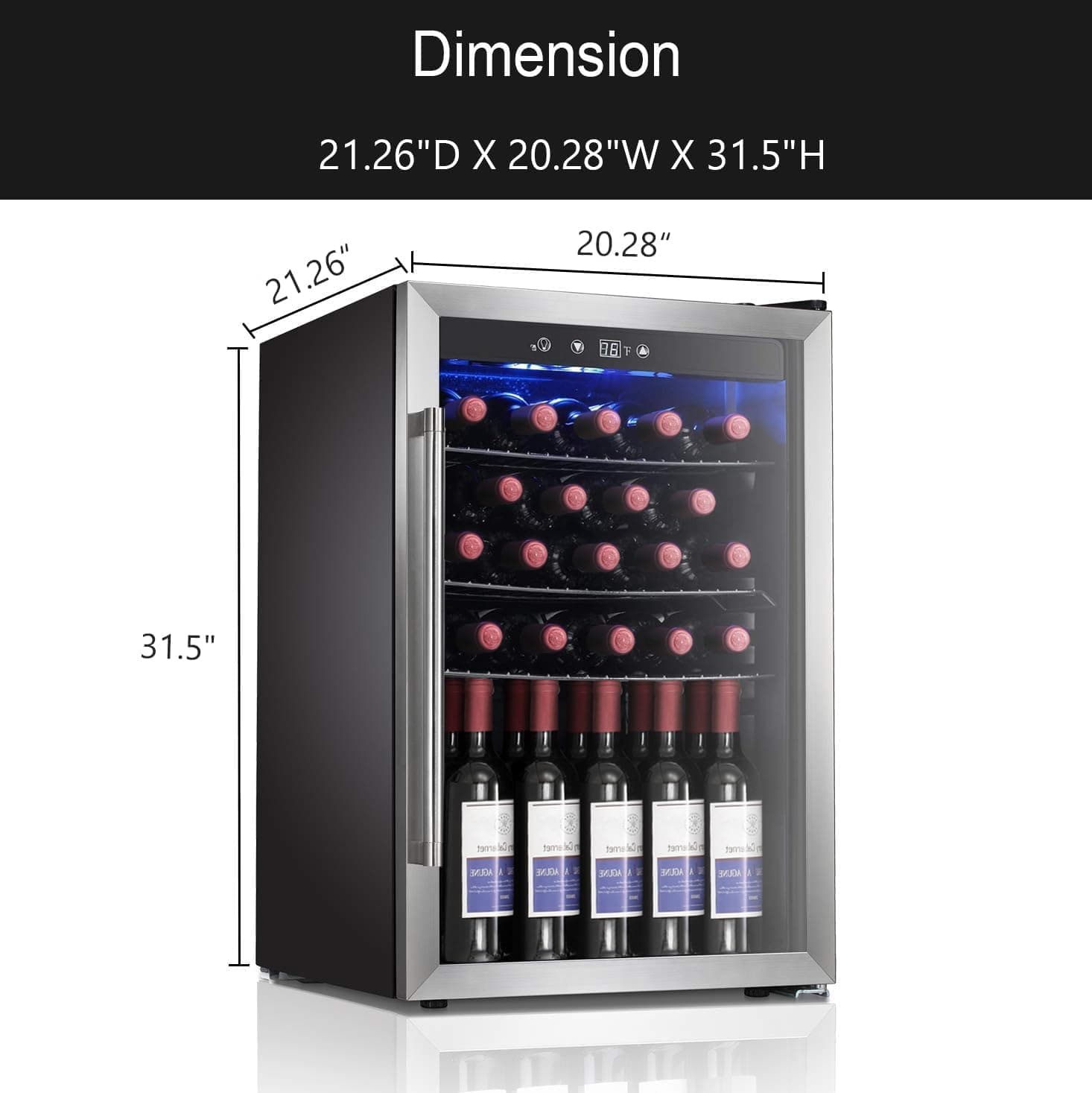 Antarctic Star 36-Bottle Wine Cooler with Touch Screen thumbnail 5
