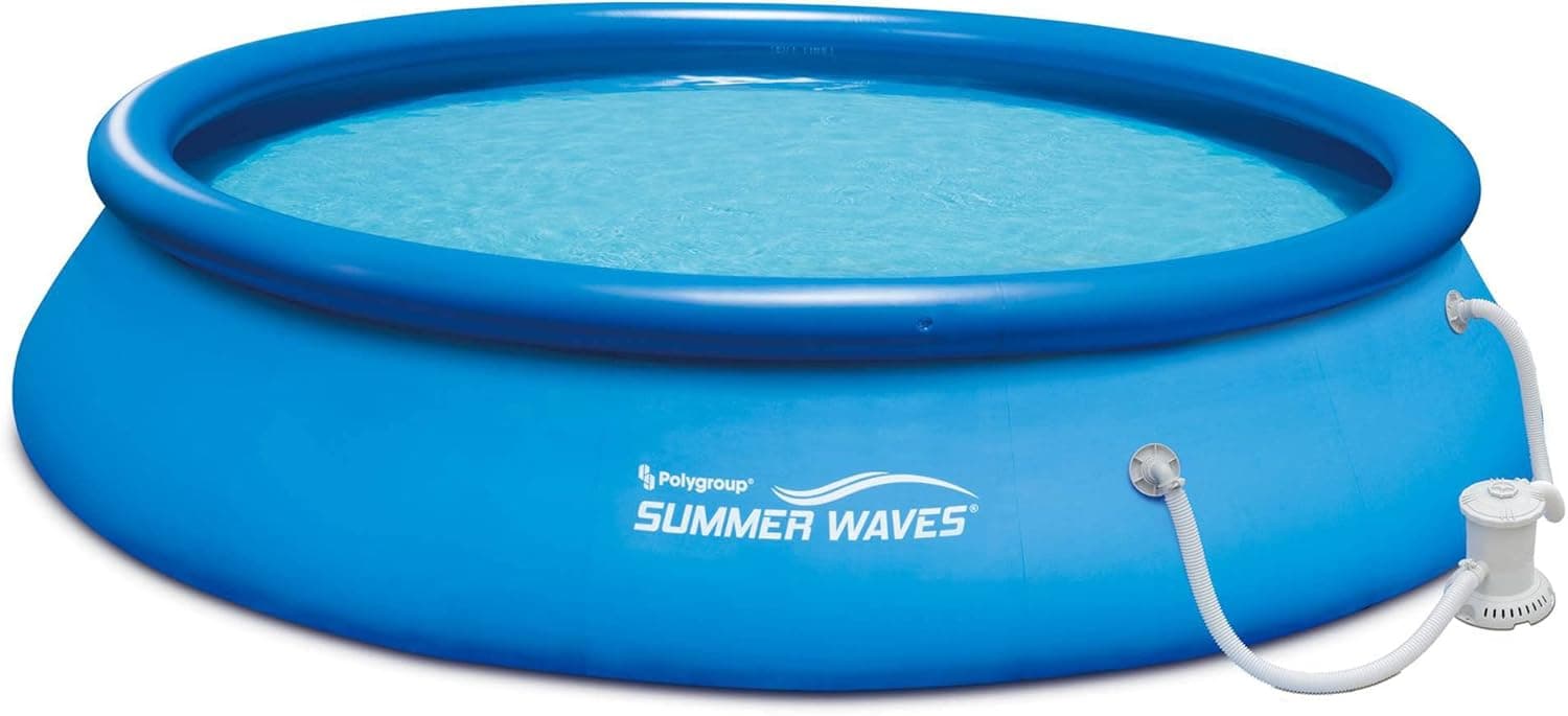 Summer Waves 15ft x 36in Quick Set Inflatable Pool with Filter Pump - image 1
