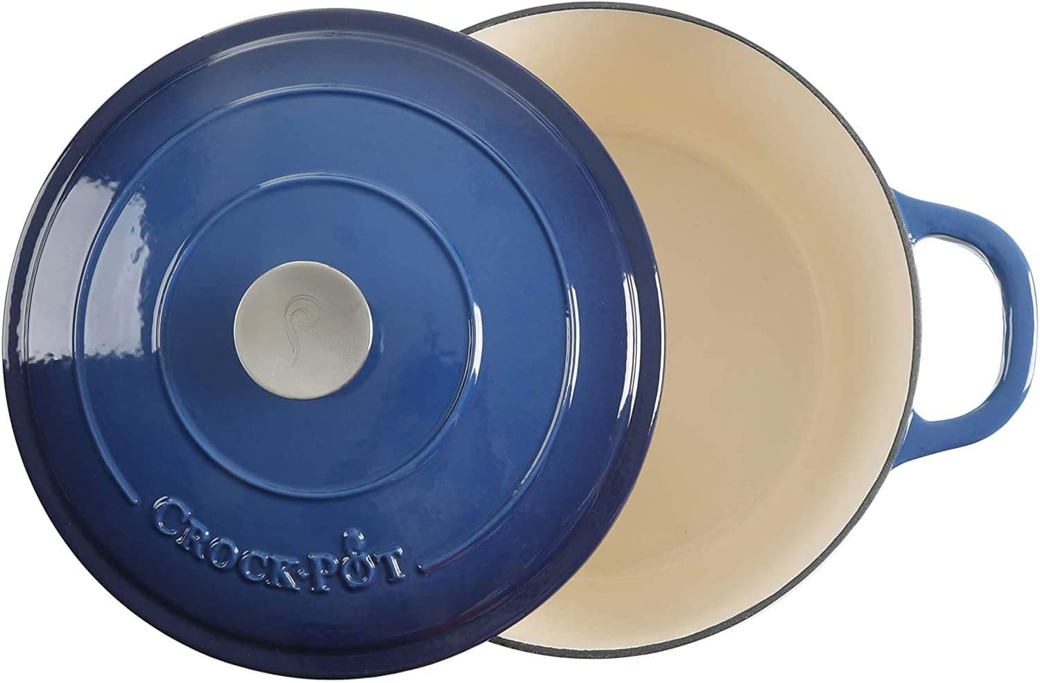 Crock-Pot Artisan 7-Qt Round Enameled Cast Iron Dutch Oven thumbnail 2