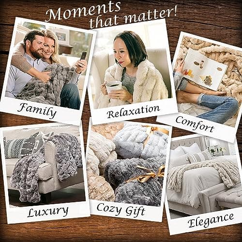 Chanasya Premium Faux Fur Throw Blanket thumbnail 4