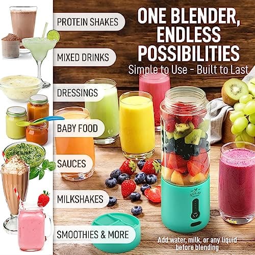 Zulay Kitchen 18 oz Personal Portable Blender thumbnail 4