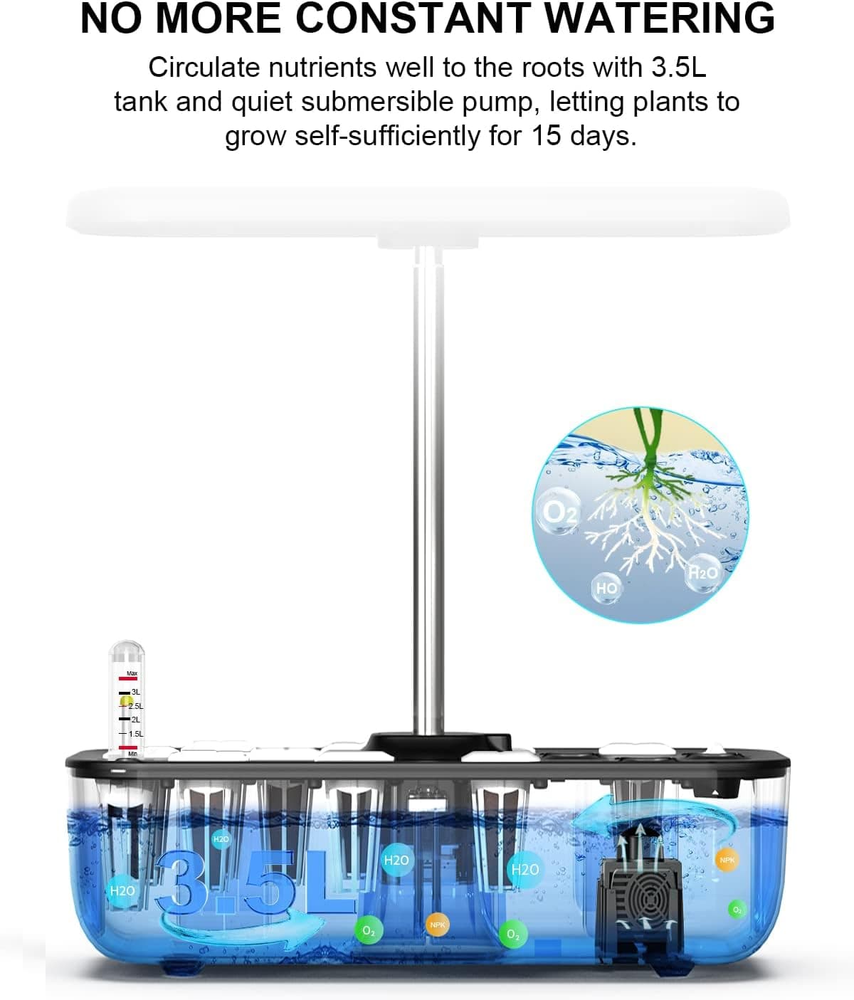 QYO Hydroponics Growing System 12 Pods thumbnail 3