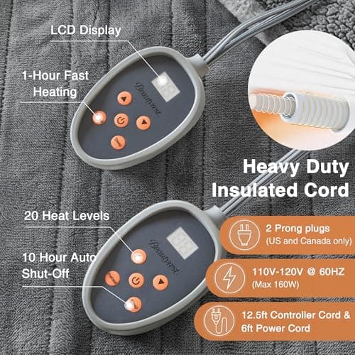 Beautyrest Heated Plush to Berber Blanket thumbnail 5