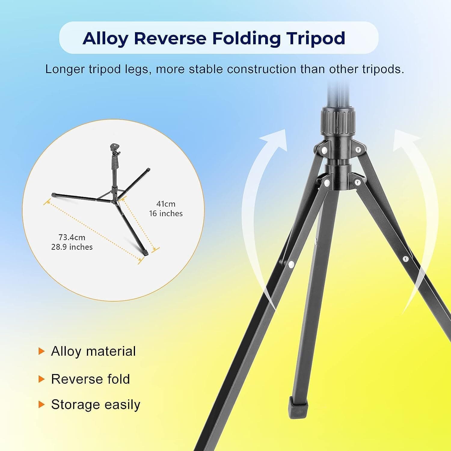 Aureday 14-Inch Ring Light with 62-Inch Tripod thumbnail 4
