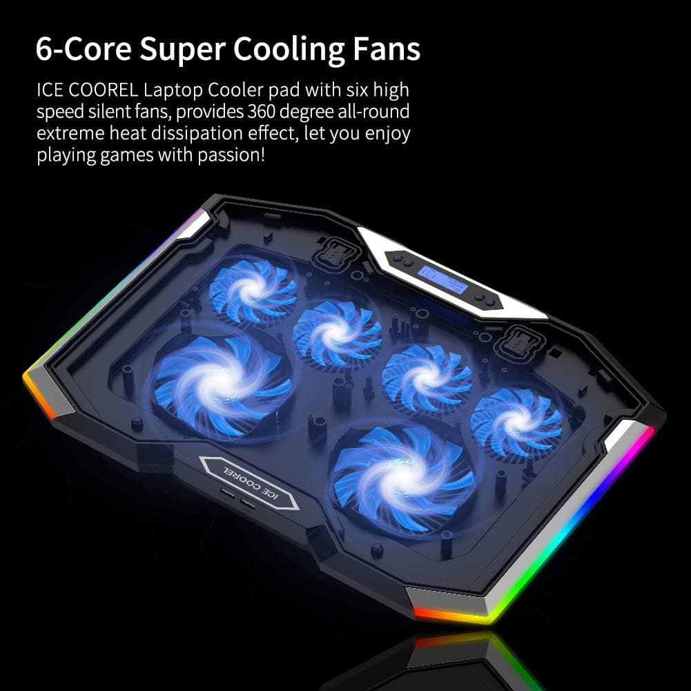 ICE COOREL RGB Laptop Cooling Pad thumbnail 2