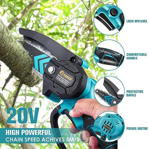Saker Mini Chainsaw 4-Inch Cordless thumbnail 4