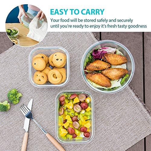 Bayco Glass Containers 24-Piece Set with Bamboo Lids thumbnail 5