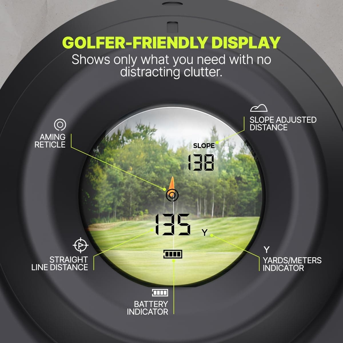 Precision Pro NX9 Golf Rangefinder with Slope Switch thumbnail 2