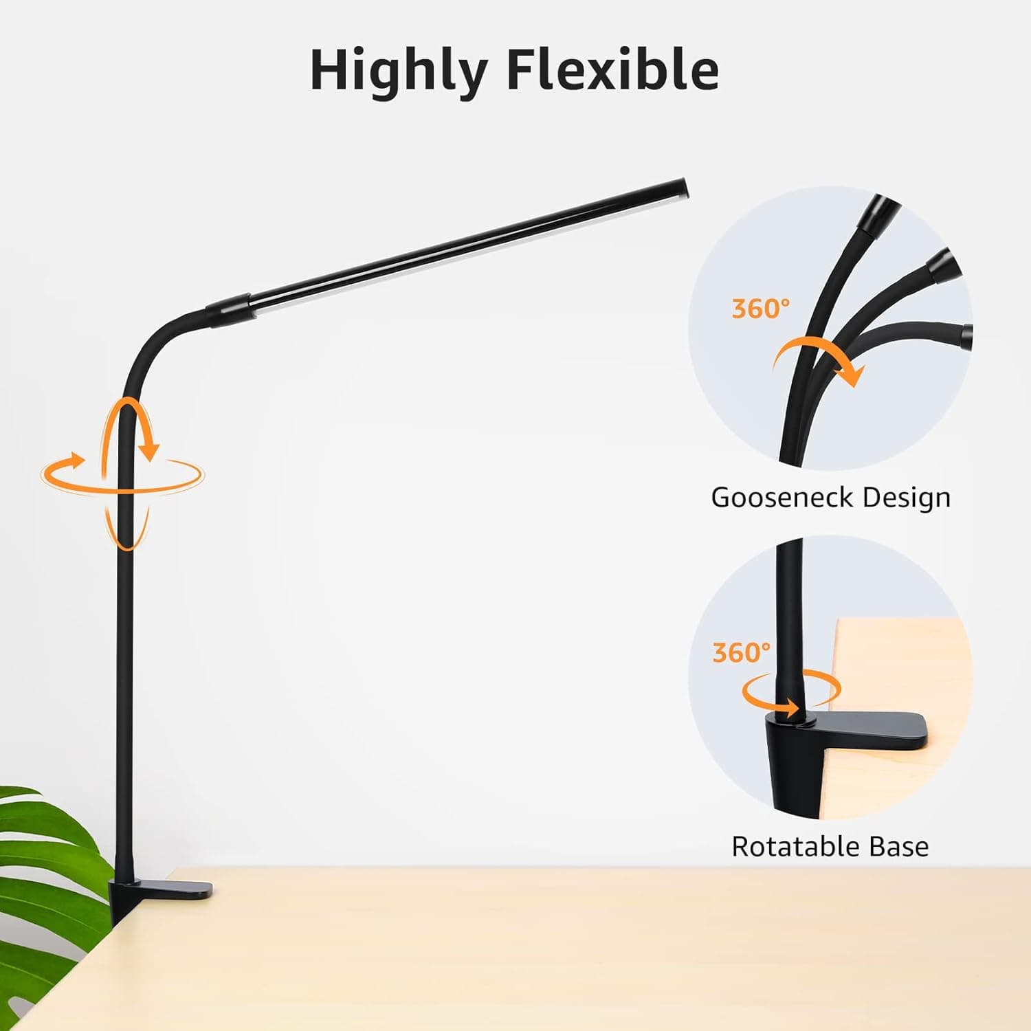 Lepro LED Clip-On Desk Lamp thumbnail 5