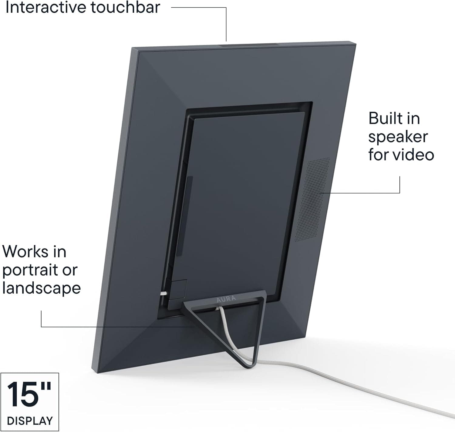 Aura Walden 15-Inch WiFi Digital Picture Frame thumbnail 5