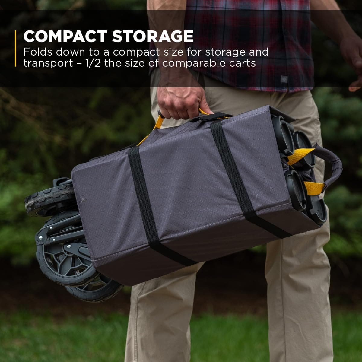 Gorilla Carts 7 Cu Ft Collapsible Folding Utility Wagon thumbnail 3