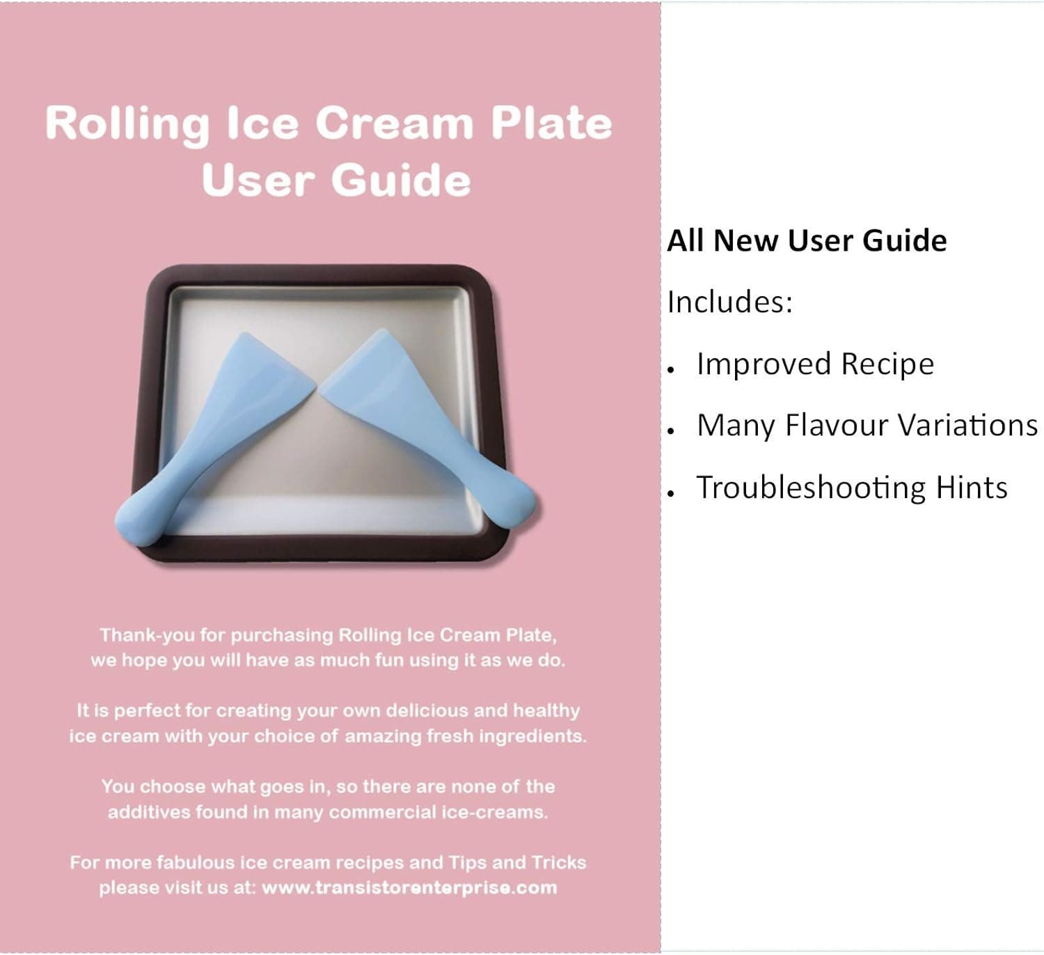 Rectangle Anti Griddle Rolled Ice Cream Pan thumbnail 2