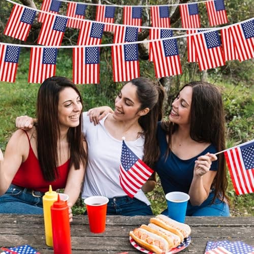 Anley Patriotic Pennant Flag Banner String thumbnail 2