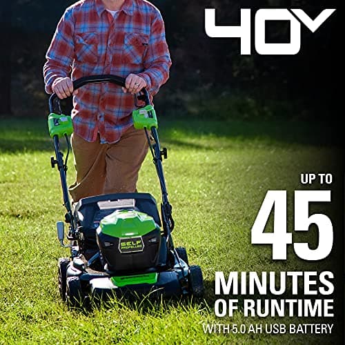 Greenworks 40V 21-Inch Brushless Self-Propelled Mower thumbnail 3
