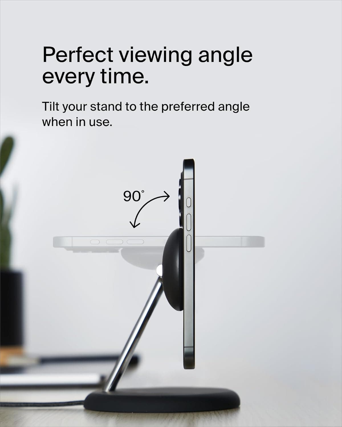 Belkin MagSafe-Compatible 3-in-1 Wireless Charger Stand (Qi2) thumbnail 5