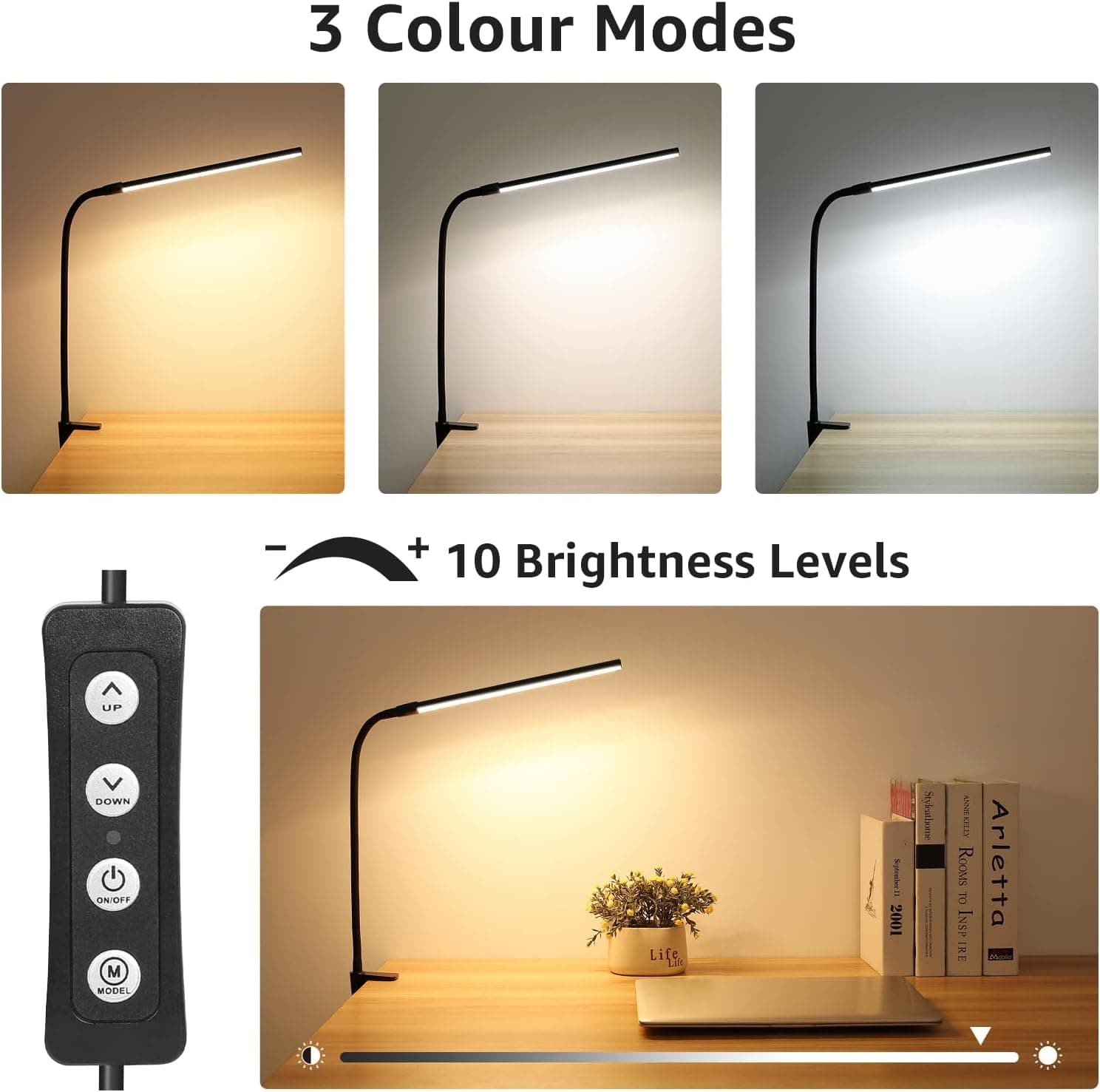 Lepro LED Clip-On Desk Lamp thumbnail 2