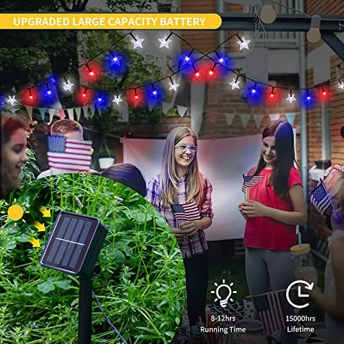 Aneco Patriotic Star String Lights (2-Pack) thumbnail 2