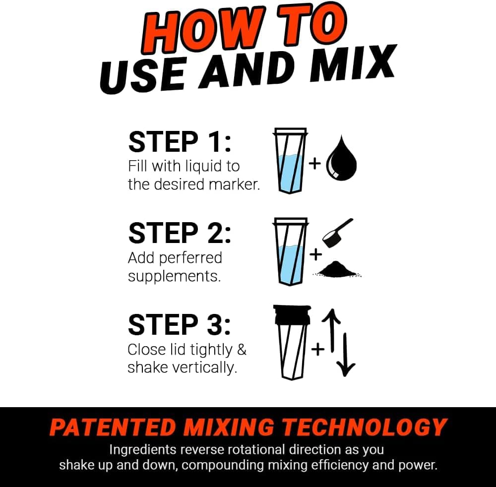 Helimix 2.0 Vortex Blender Shaker Bottle 28oz thumbnail 4