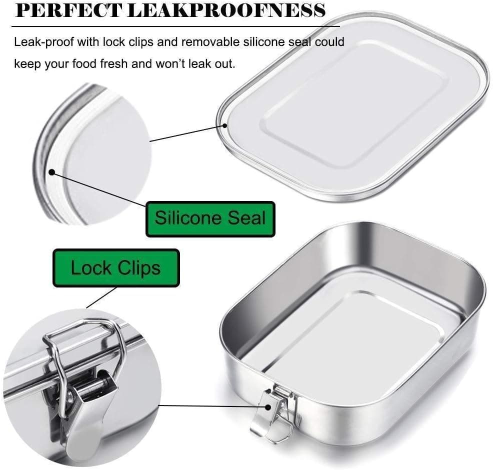 G.a HOMEFAVOR Stainless Steel Bento Lunch Box 1400ml thumbnail 4