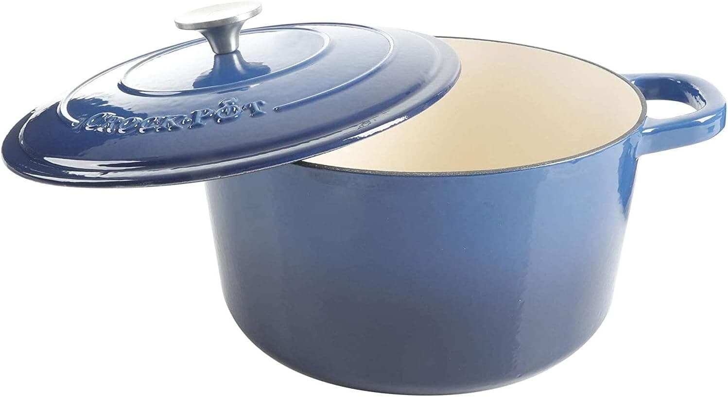 Crock-Pot Artisan 7-Qt Round Enameled Cast Iron Dutch Oven thumbnail 3