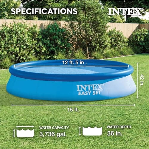 Intex Easy Set 15ft x 42in Inflatable Above-Ground Pool with Filter Pump thumbnail 2