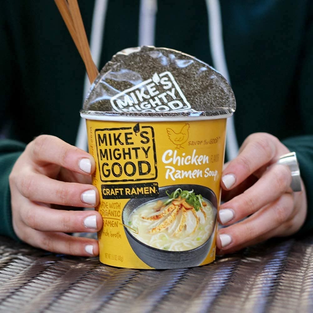 Mike's Mighty Good Craft Ramen, Chicken Ramen Soup, 1.6 oz Cups (Pack of 6) thumbnail 3