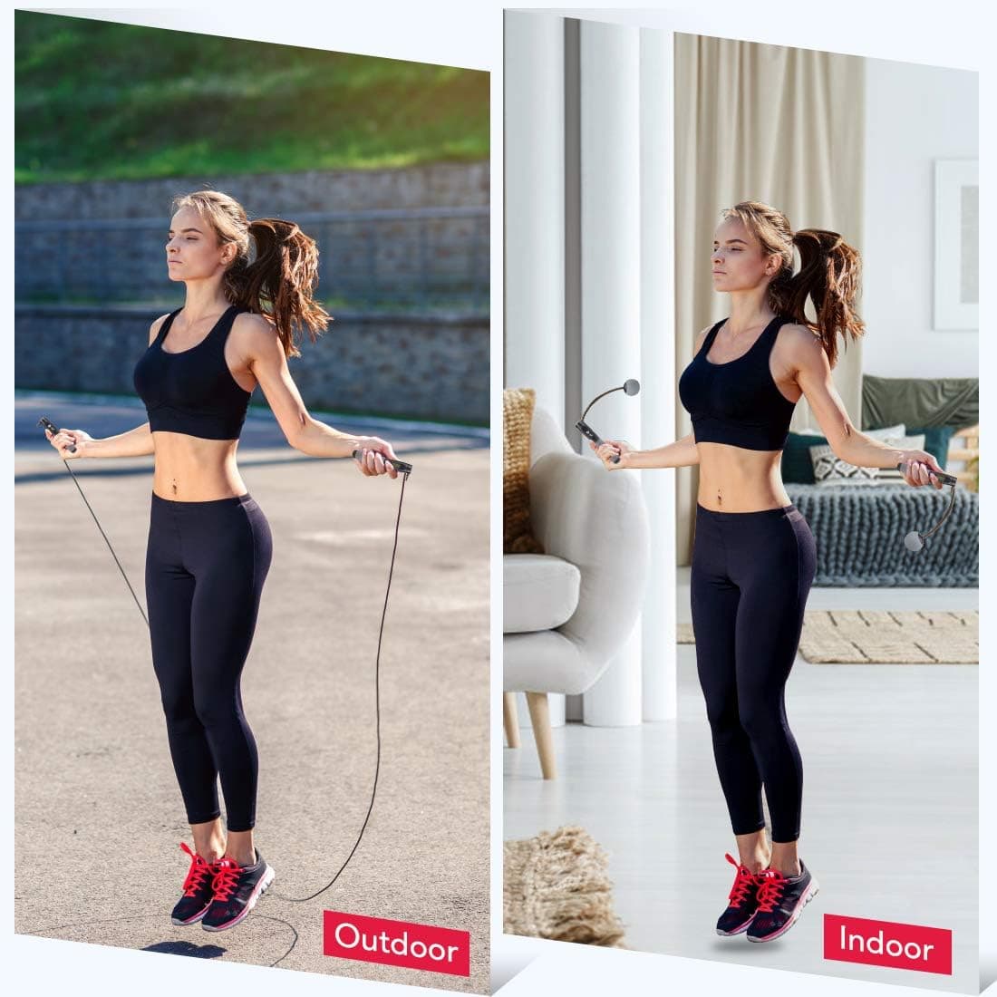 Te-Rich Weighted Jump Rope with Counter thumbnail 3
