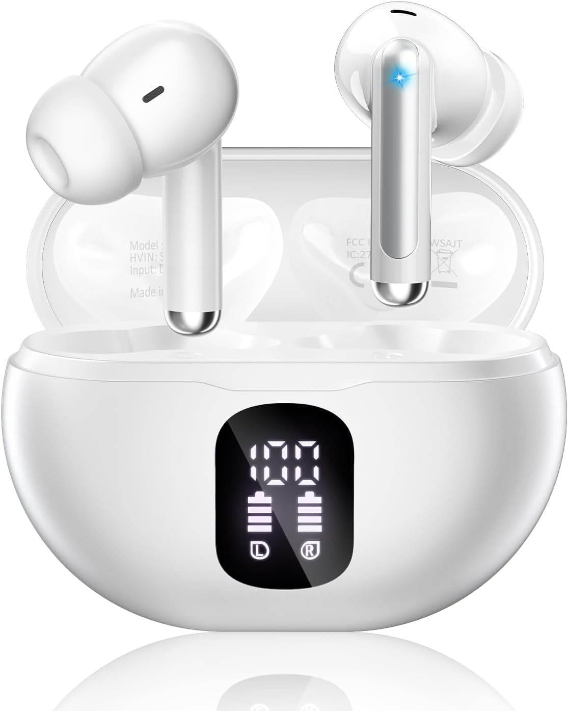 Wireless Earbuds, Bluetooth 5.4 Headphones with 50H Playback