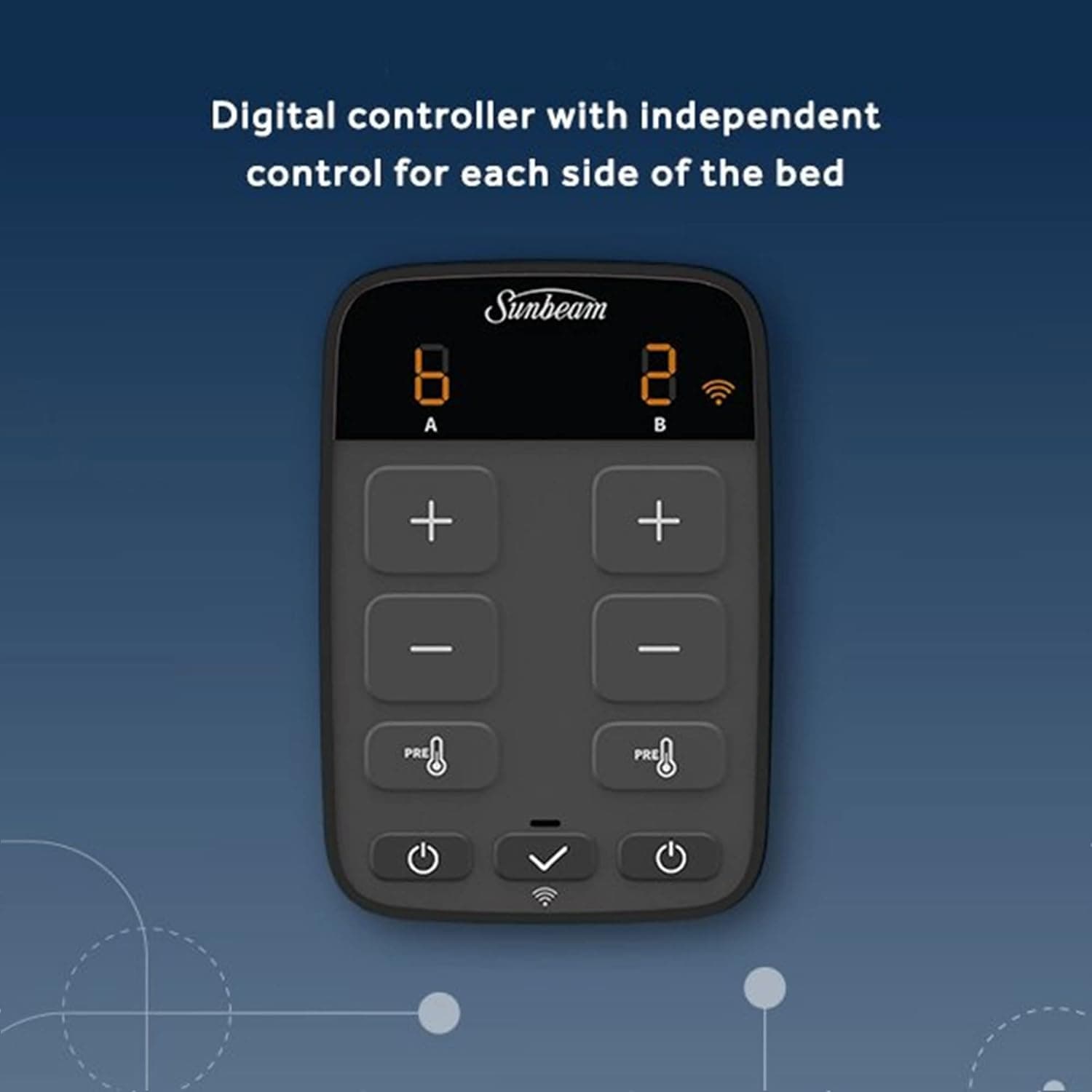 Sunbeam Velvet WiFi Connected Heated Blanket with Dual Temperature, Queen thumbnail 4