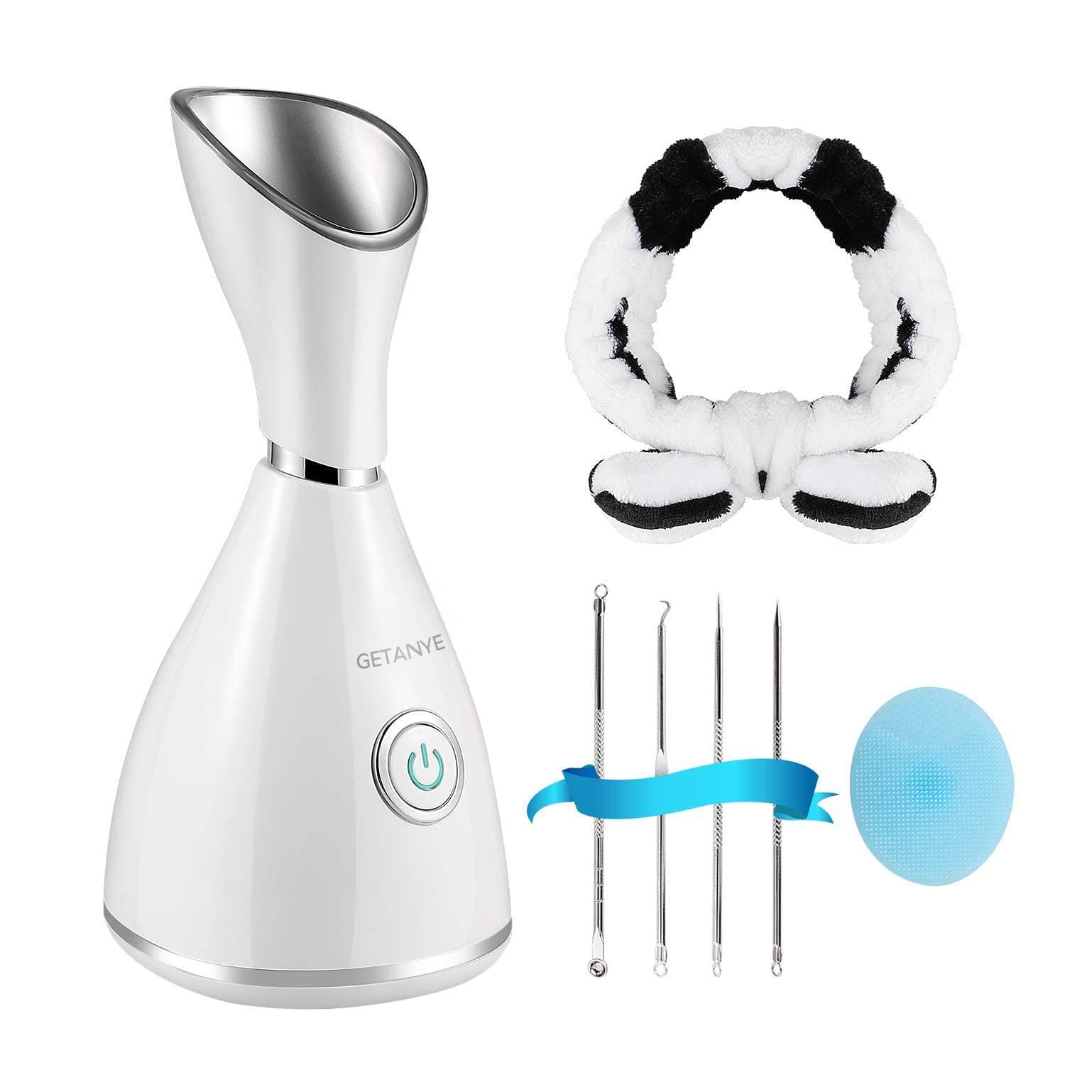 GETANYE Nano Ionic Face Steamer — 10X Penetration with Blackhead Remover Kit - image 1