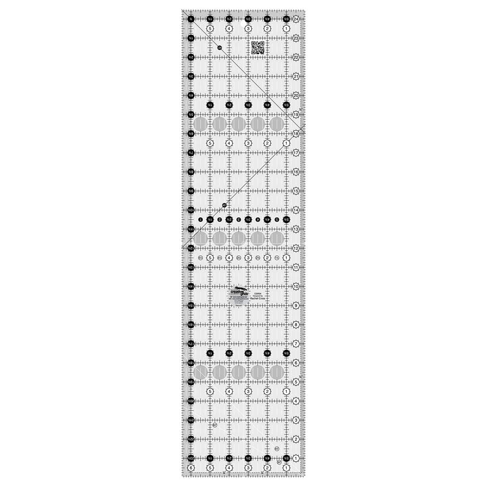 Creative Grids 6.5" x 24.5" Quilting Ruler (CGR24)