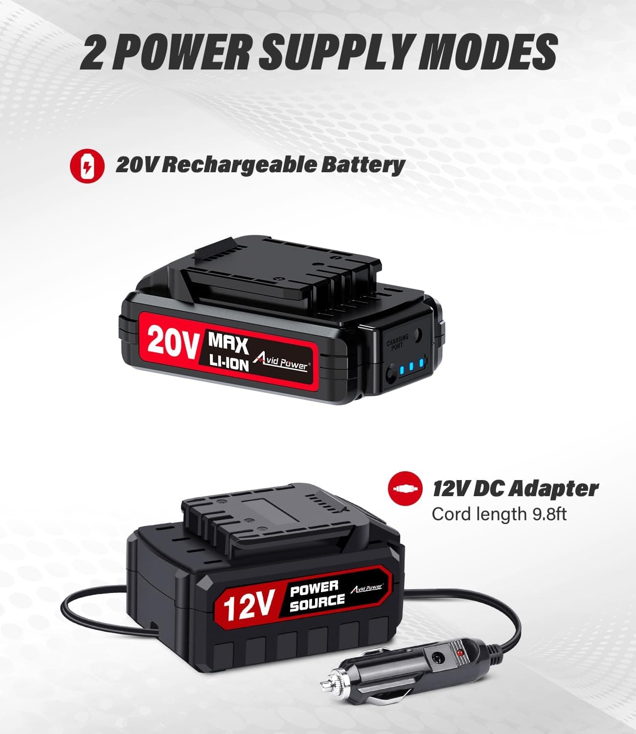 Avid Power 20V Cordless Tire Inflator thumbnail 3