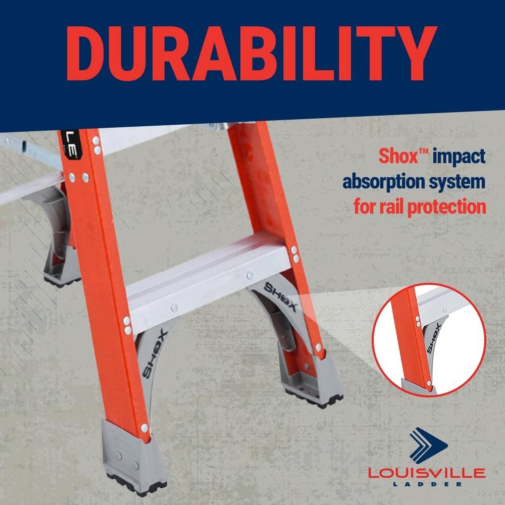 Louisville Ladder FS1506 6-Foot Fiberglass Step Ladder thumbnail 3