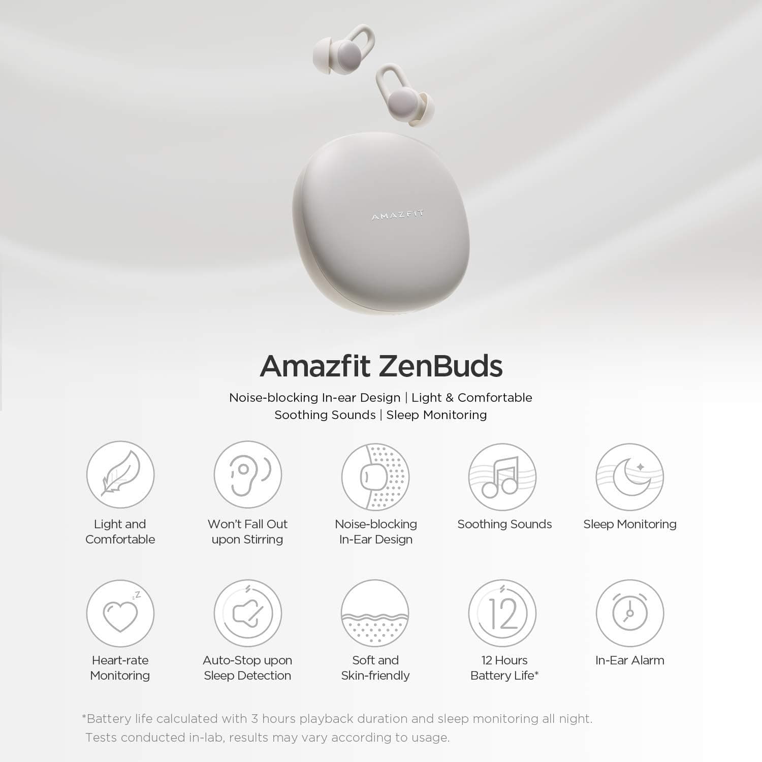 Amazfit Zenbuds Smart Sleep Earbuds thumbnail 3