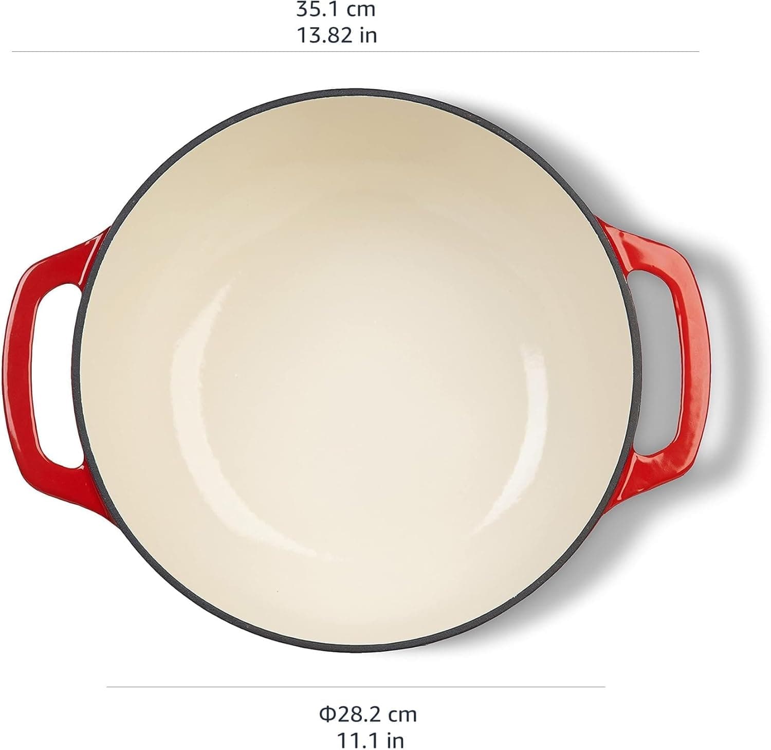 Amazon Basics Enameled Cast Iron 6-Qt Dutch Oven thumbnail 5