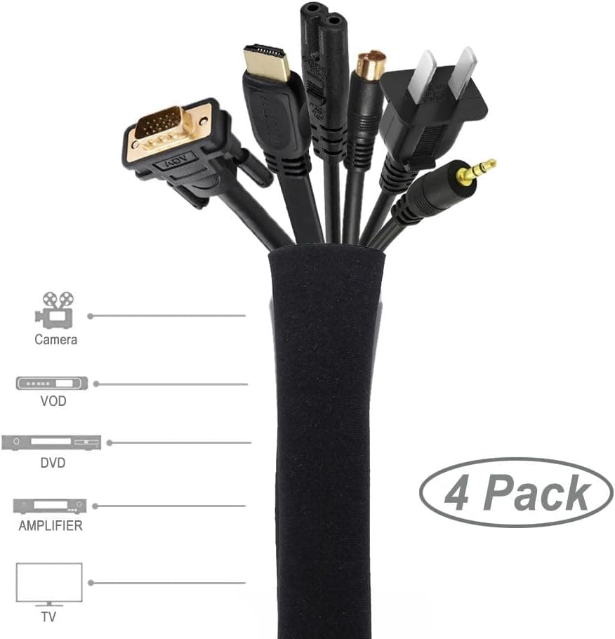 JOTO 4-Pack Cable Management Sleeve (19-20 Inch) thumbnail 2