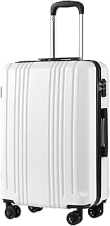 Coolife Luggage Expandable Suitcase PC+ABS Spinner 20-Inch