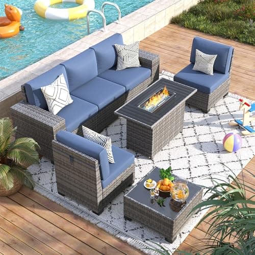 Vonzoy 7-Piece Outdoor Patio Conversation Set thumbnail 2