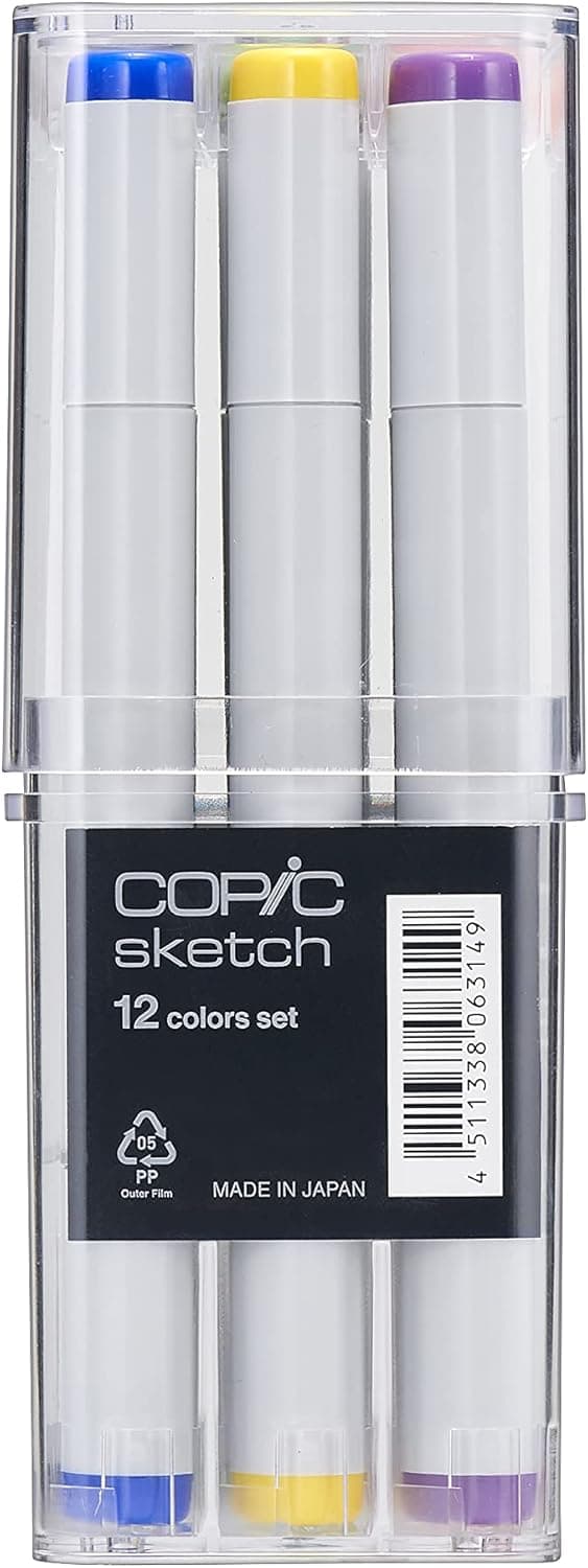 Copic Sketch Alcohol-Based Markers, 12-Piece Basic Set thumbnail 3