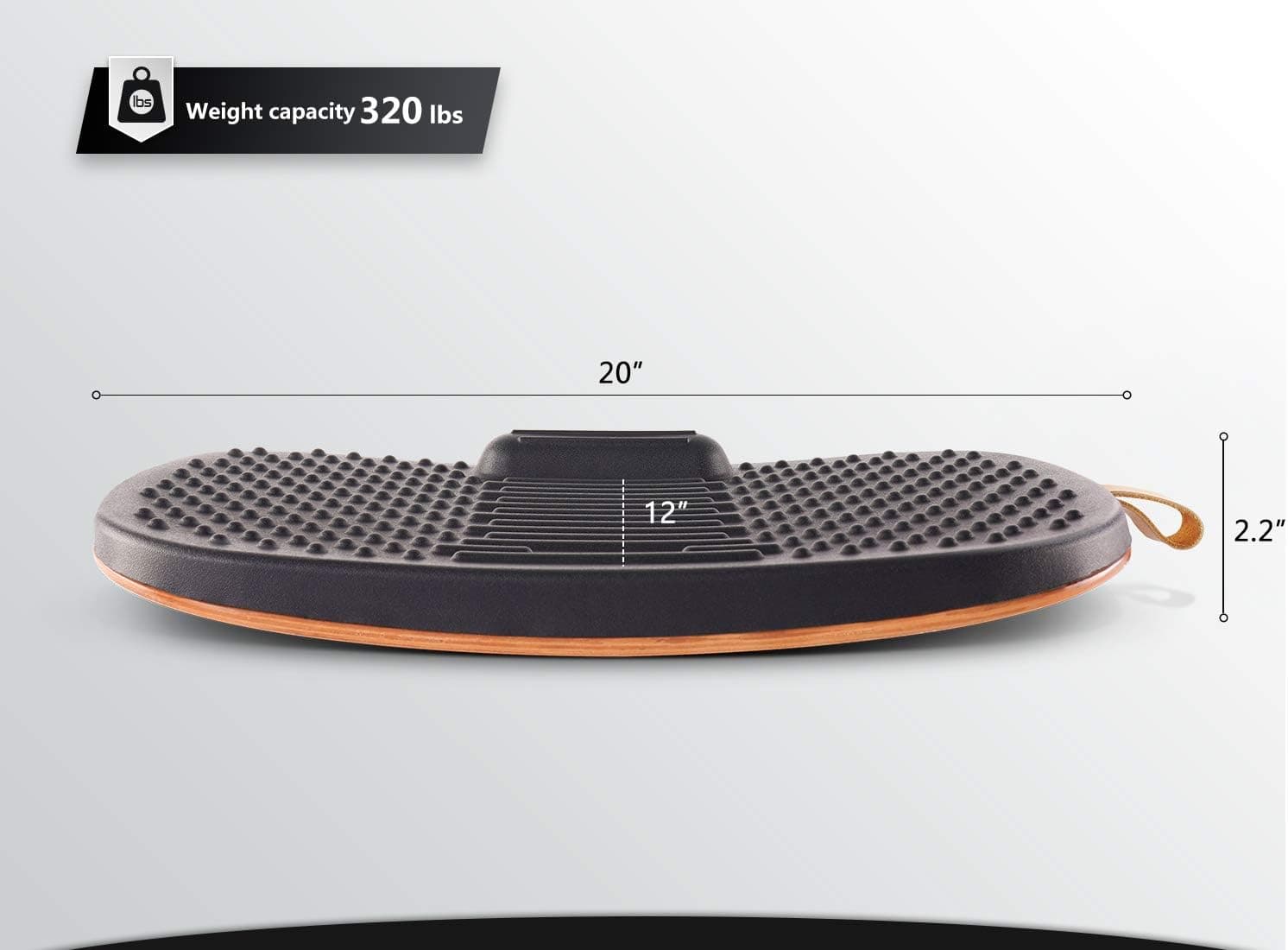 FEZIBO Standing Desk Mat with Anti-Fatigue Bar thumbnail 5