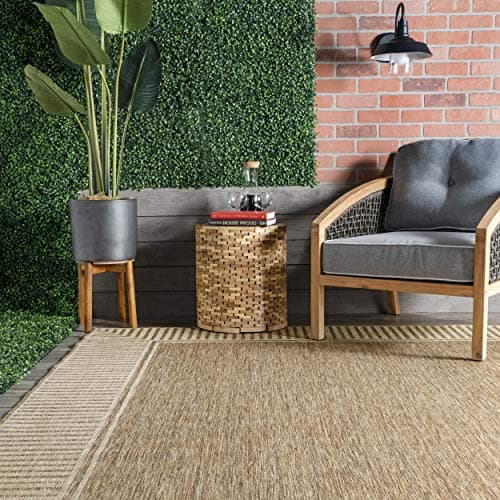 nuLOOM Asha Simple Border Indoor/Outdoor Area Rug 5x8 thumbnail 4