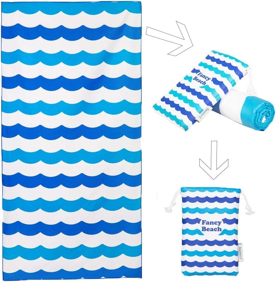 Rainleaf Microfiber Beach Towel (Oversized, 30x60) - image 1