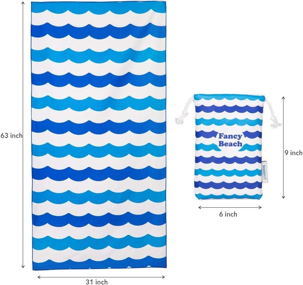 Rainleaf Microfiber Beach Towel (Oversized, 30x60) thumbnail 3