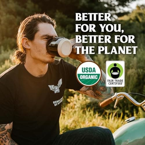 Death Wish Coffee Whole Bean Dark Roast, 16 oz thumbnail 3