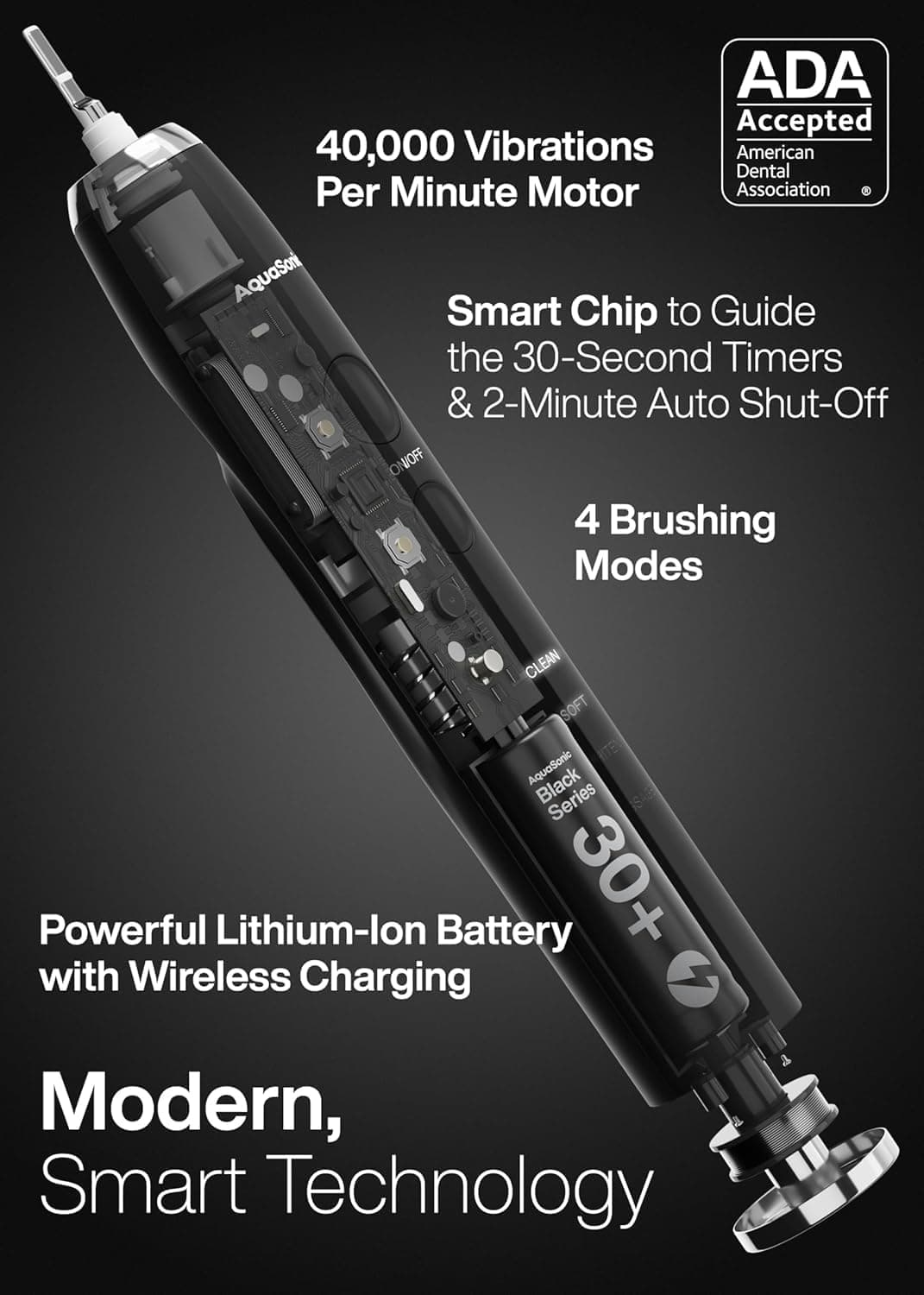 AquaSonic Black Series Ultra Whitening Toothbrush thumbnail 4