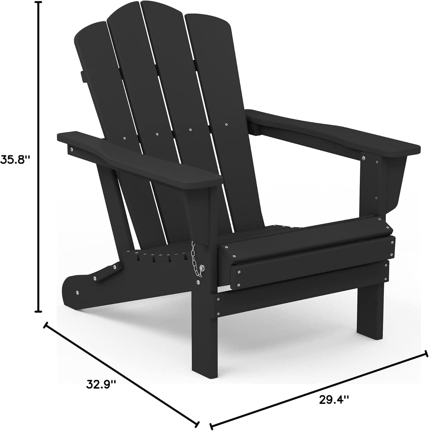 KINGYES Folding Adirondack Chair thumbnail 2